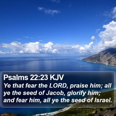 Psalms 22:23 KJV Bible Verse Image
