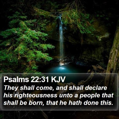 Psalms 22:31 KJV Bible Verse Image