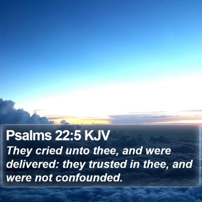 Psalms 22:5 KJV Bible Verse Image