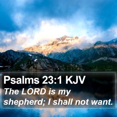 Psalms 23:1 KJV Bible Verse Image