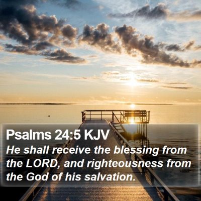 Psalms 24:5 KJV Bible Verse Image
