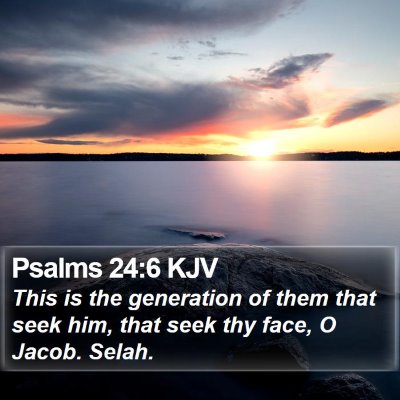 Psalms 24:6 KJV Bible Verse Image