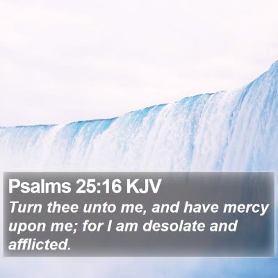 Psalms 25:16 KJV Bible Verse Image