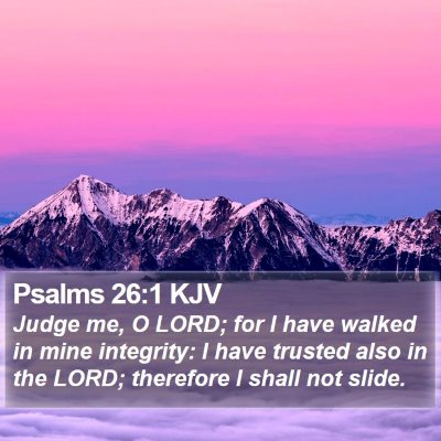 Psalms 26:1 KJV Bible Verse Image