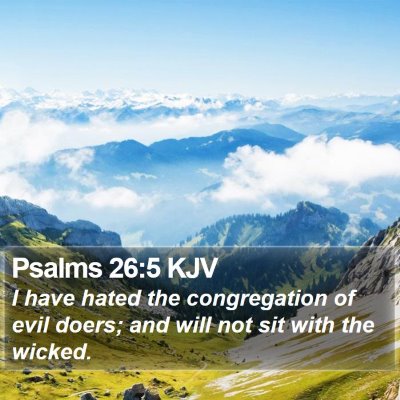 Psalms 26:5 KJV Bible Verse Image