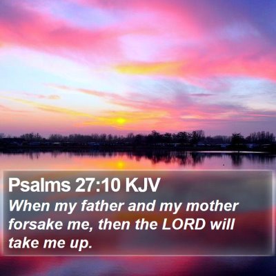 Psalms 27:10 KJV Bible Verse Image
