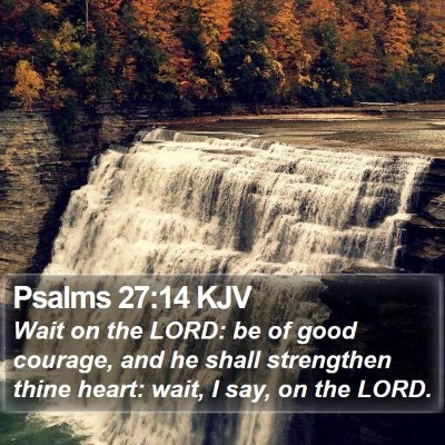 Psalms 27:14 KJV Bible Verse Image