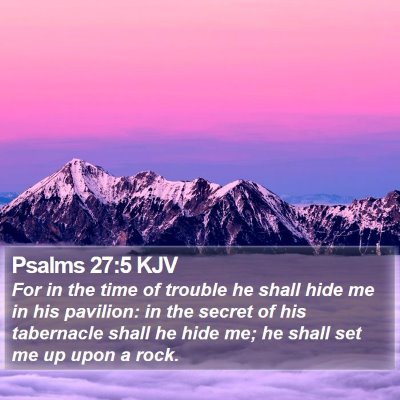 Psalms 27:5 KJV Bible Verse Image