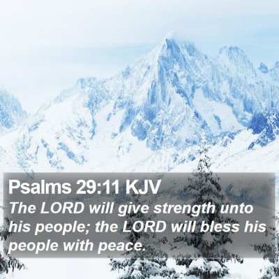 Psalms 29:11 KJV Bible Verse Image