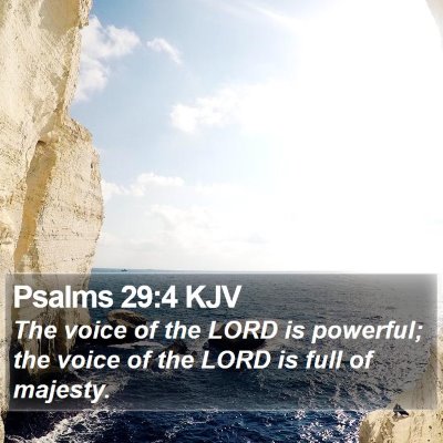 Psalms 29:4 KJV Bible Verse Image