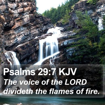 Psalms 29:7 KJV Bible Verse Image