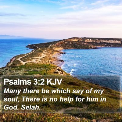 Psalms 3:2 KJV Bible Verse Image