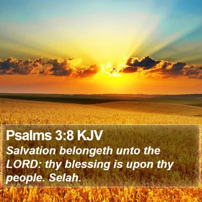 Psalms 3:8 KJV Bible Verse Image