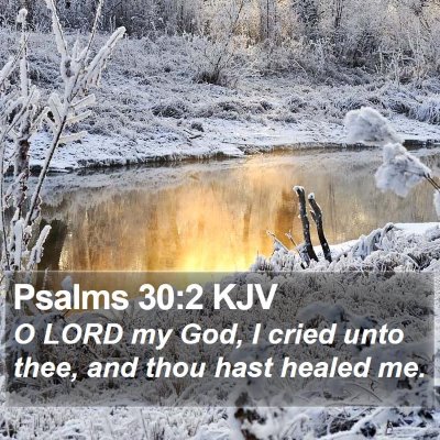 Psalms 30:2 KJV Bible Verse Image