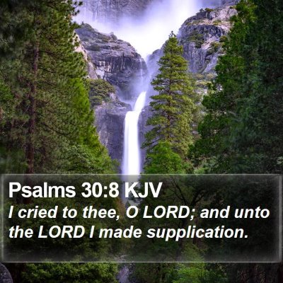 Psalms 30:8 KJV Bible Verse Image