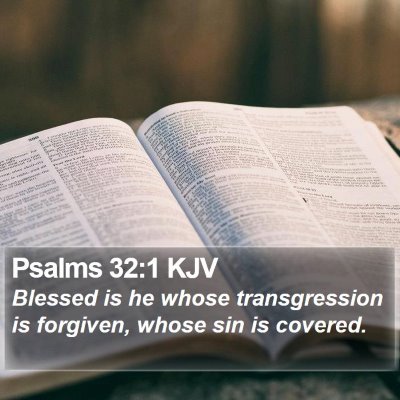 Psalms 32:1 KJV Bible Verse Image