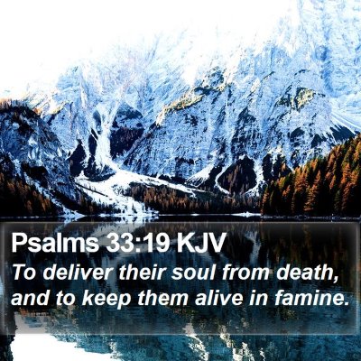 Psalms 33:19 KJV Bible Verse Image