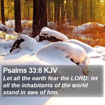 Psalms 33:8 KJV Bible Verse Image