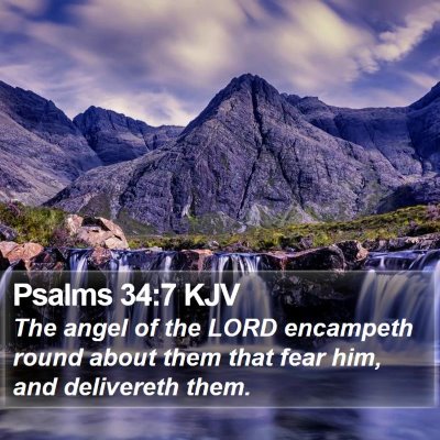 Psalms 34:7 KJV Bible Verse Image