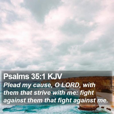 Psalms 35:1 KJV Bible Verse Image