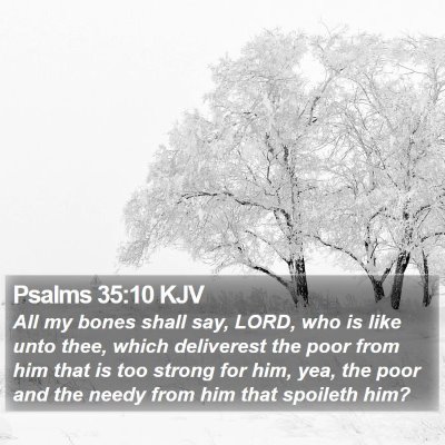 Psalms 35:10 KJV Bible Verse Image