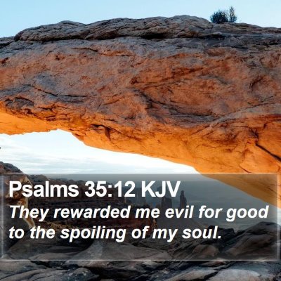 Psalms 35:12 KJV Bible Verse Image