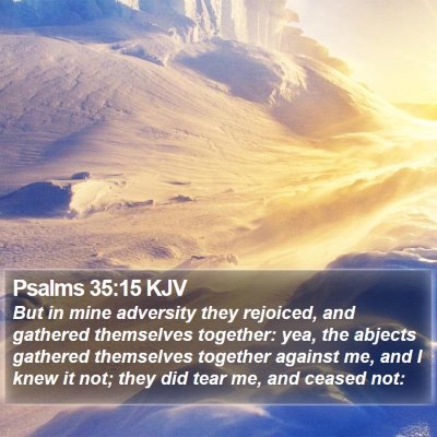 Psalms 35:15 KJV Bible Verse Image
