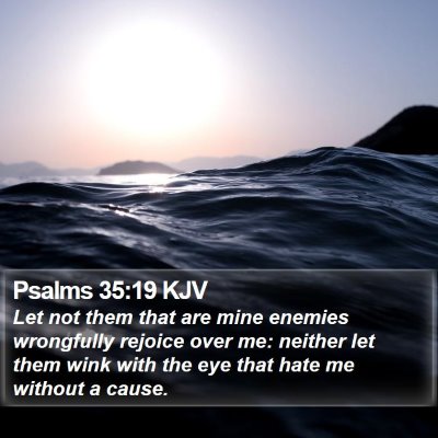 Psalms 35:19 KJV Bible Verse Image