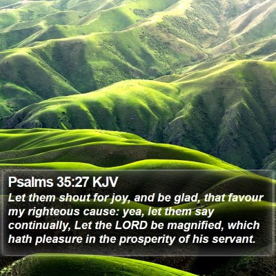 Psalms 35:27 KJV Bible Verse Image