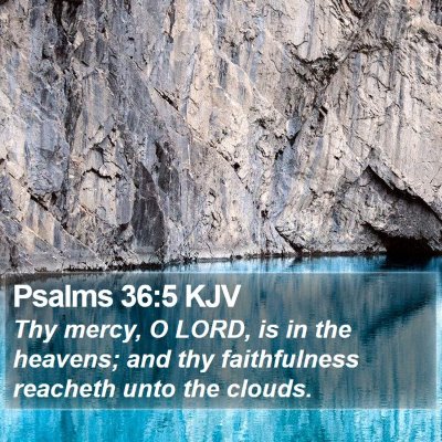 Psalms 36:5 KJV Bible Verse Image