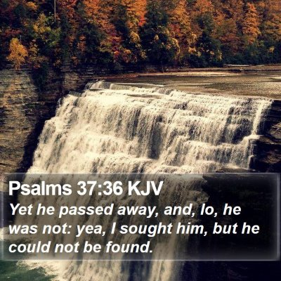 Psalms 37:36 KJV Bible Verse Image
