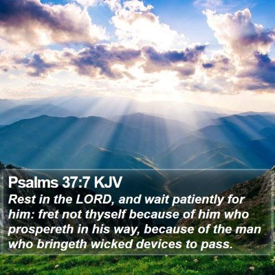 Psalms 37:7 KJV Bible Verse Image
