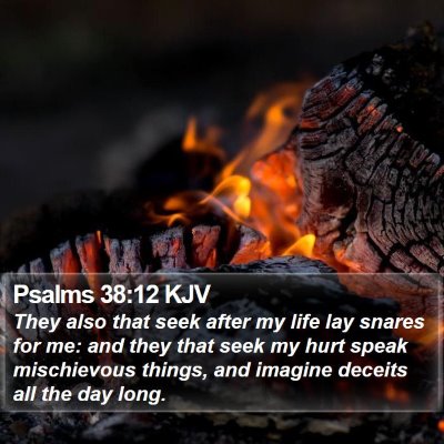 Psalms 38:12 KJV Bible Verse Image