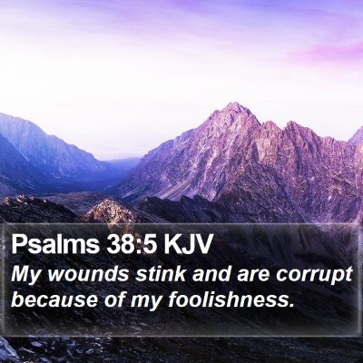 Psalms 38:5 KJV Bible Verse Image