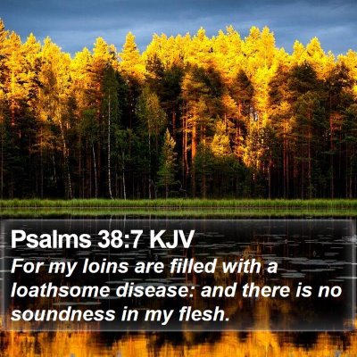Psalms 38:7 KJV Bible Verse Image