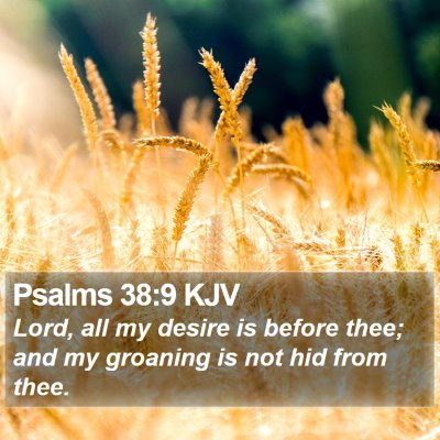 Psalms 38:9 KJV Bible Verse Image