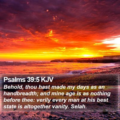 Psalms 39:5 KJV Bible Verse Image