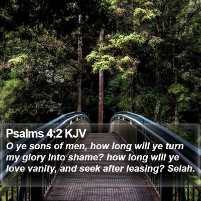 Psalms 4:2 KJV Bible Verse Image