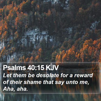 Psalms 40:15 KJV Bible Verse Image