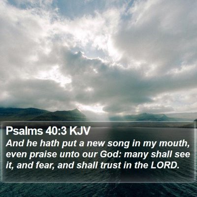 Psalms 40:3 KJV Bible Verse Image