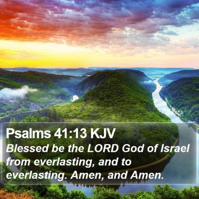 Psalms 41:13 KJV Bible Verse Image