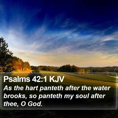 Psalms 42:1 KJV Bible Verse Image