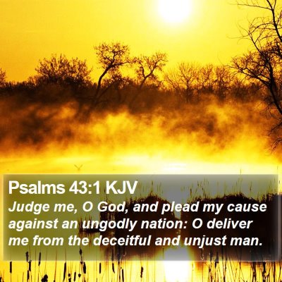 Psalms 43:1 KJV Bible Verse Image