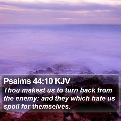 Psalms 44:10 KJV Bible Verse Image