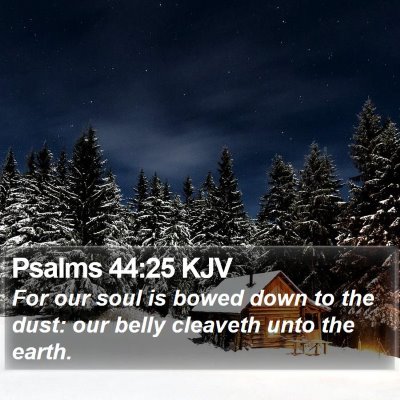 Psalms 44:25 KJV Bible Verse Image