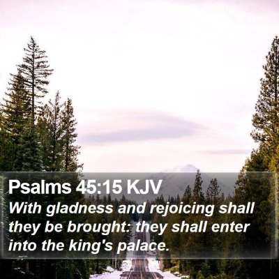 Psalms 45:15 KJV Bible Verse Image