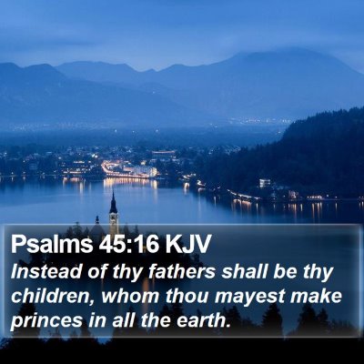 Psalms 45:16 KJV Bible Verse Image