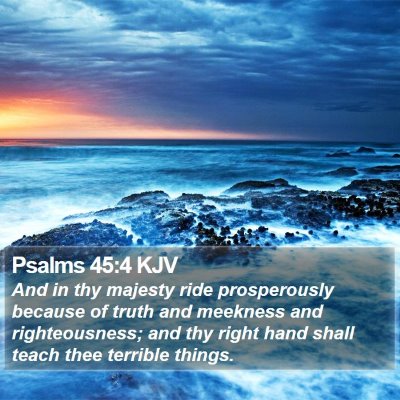 Psalms 45:4 KJV Bible Verse Image