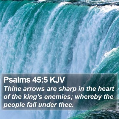 Psalms 45:5 KJV Bible Verse Image