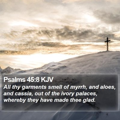 Psalms 45:8 KJV Bible Verse Image